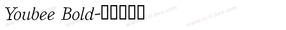 Youbee Bold字体转换